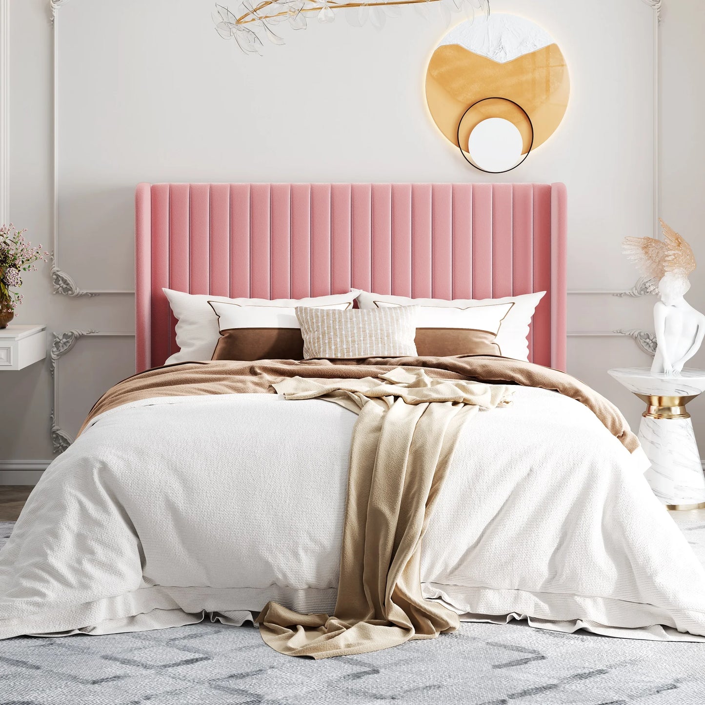 Velvet Upholstered Bed Frame