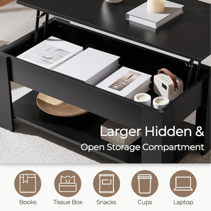 Lift Top Table with Hidden Storage