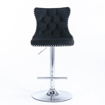 Swivel Velvet Bar Stools