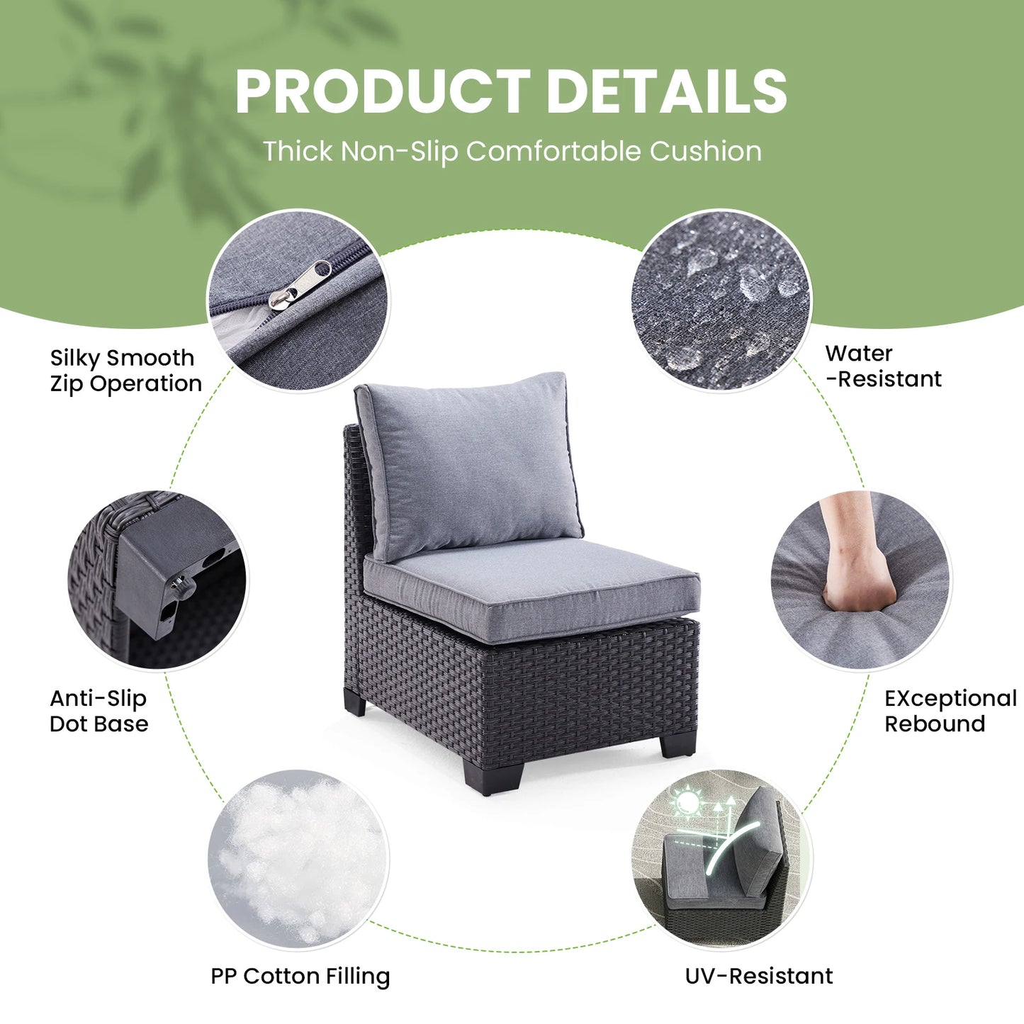 Patio Sectional Sofa Set