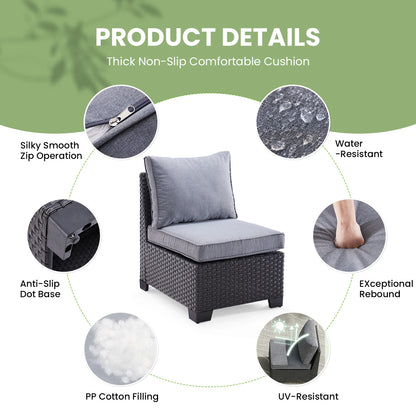 Patio Sectional Sofa Set