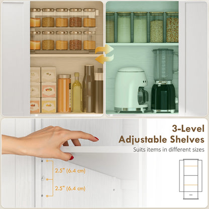 Farmhouse Storage Cabinet with Barn Doors