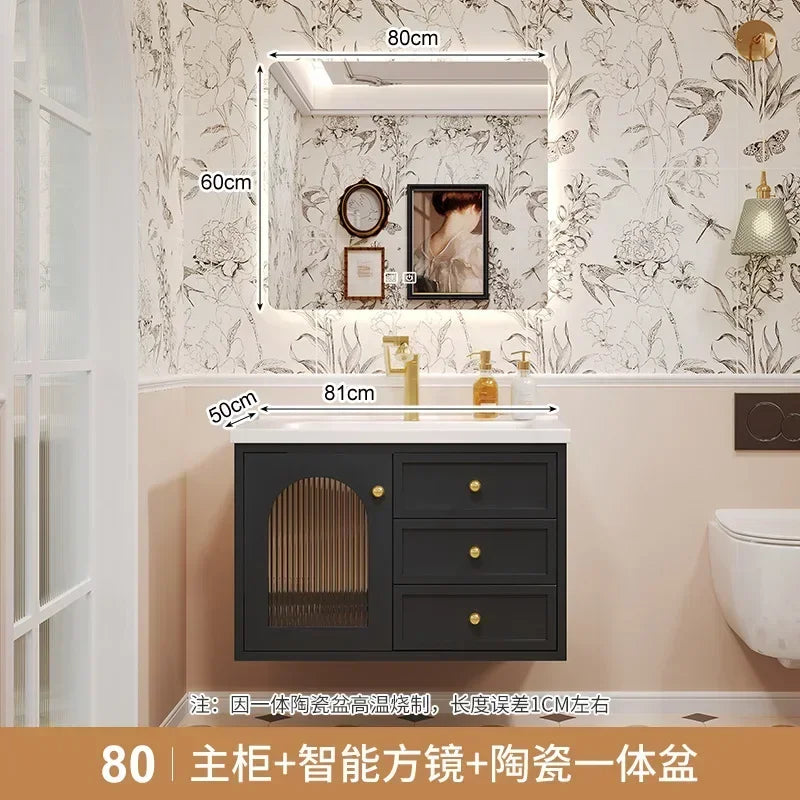 European Retro Washbasin Bathroom Vanity