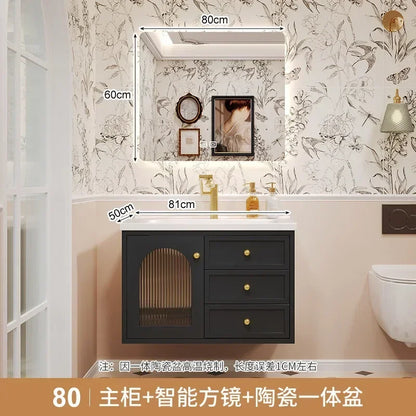 European Retro Washbasin Bathroom Vanity