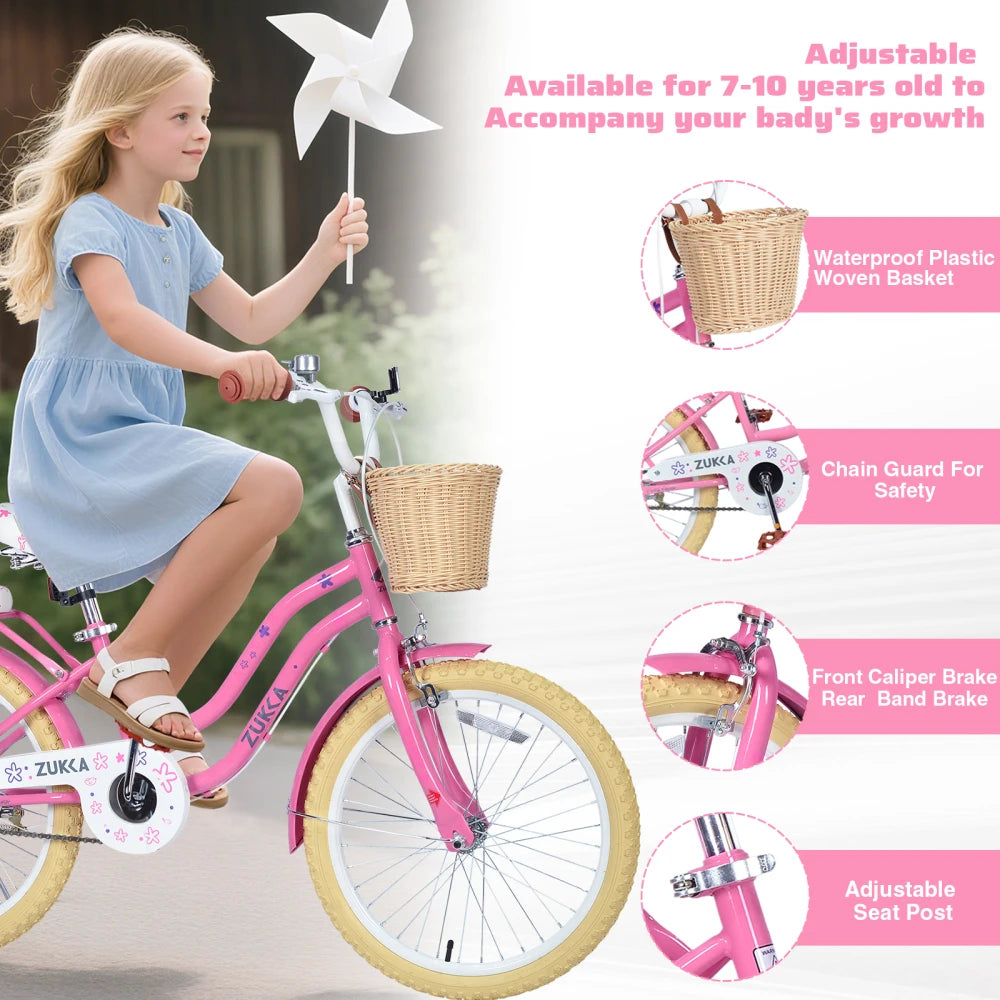 Girls' 20-inch Bike with Basket