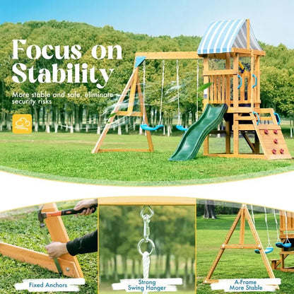 Wooden Swing Set
