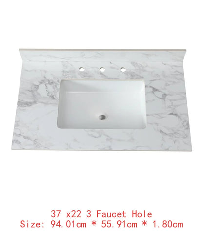 Sintered Stone Undermount Ceramic Sink and Vanity