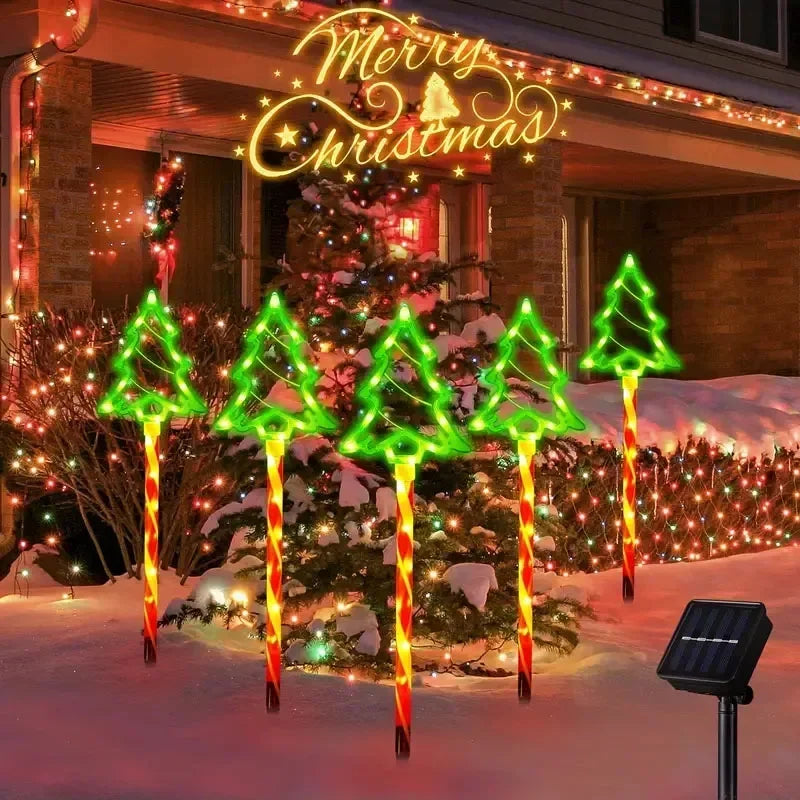 Solar Christmas Tree Lights, Outdoor Waterproof