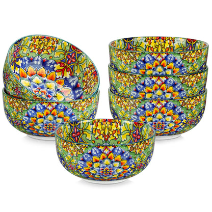 Ceramic Soup Bowls Bohemian Style