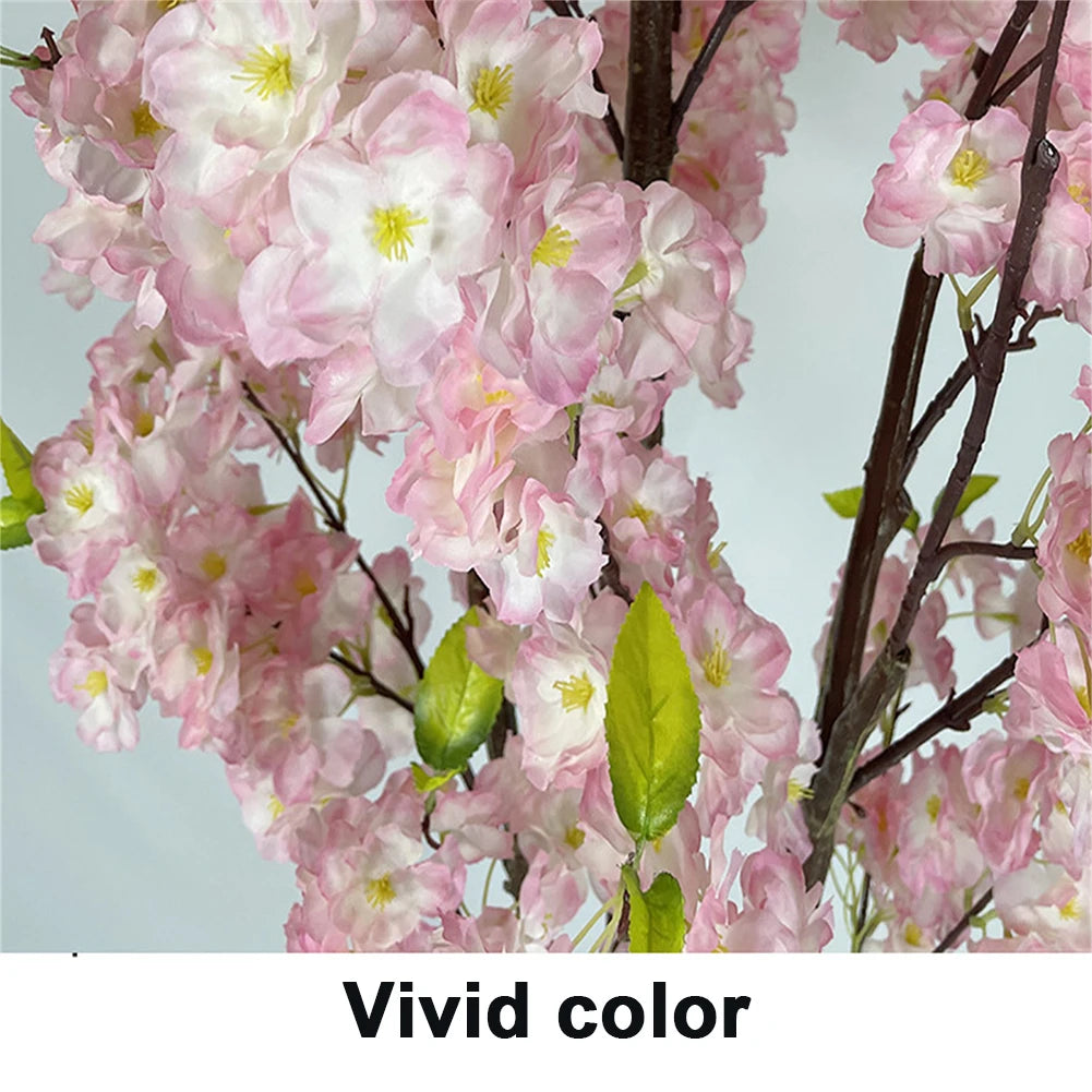 Tall Potted Faux Cherry Blossom Tree