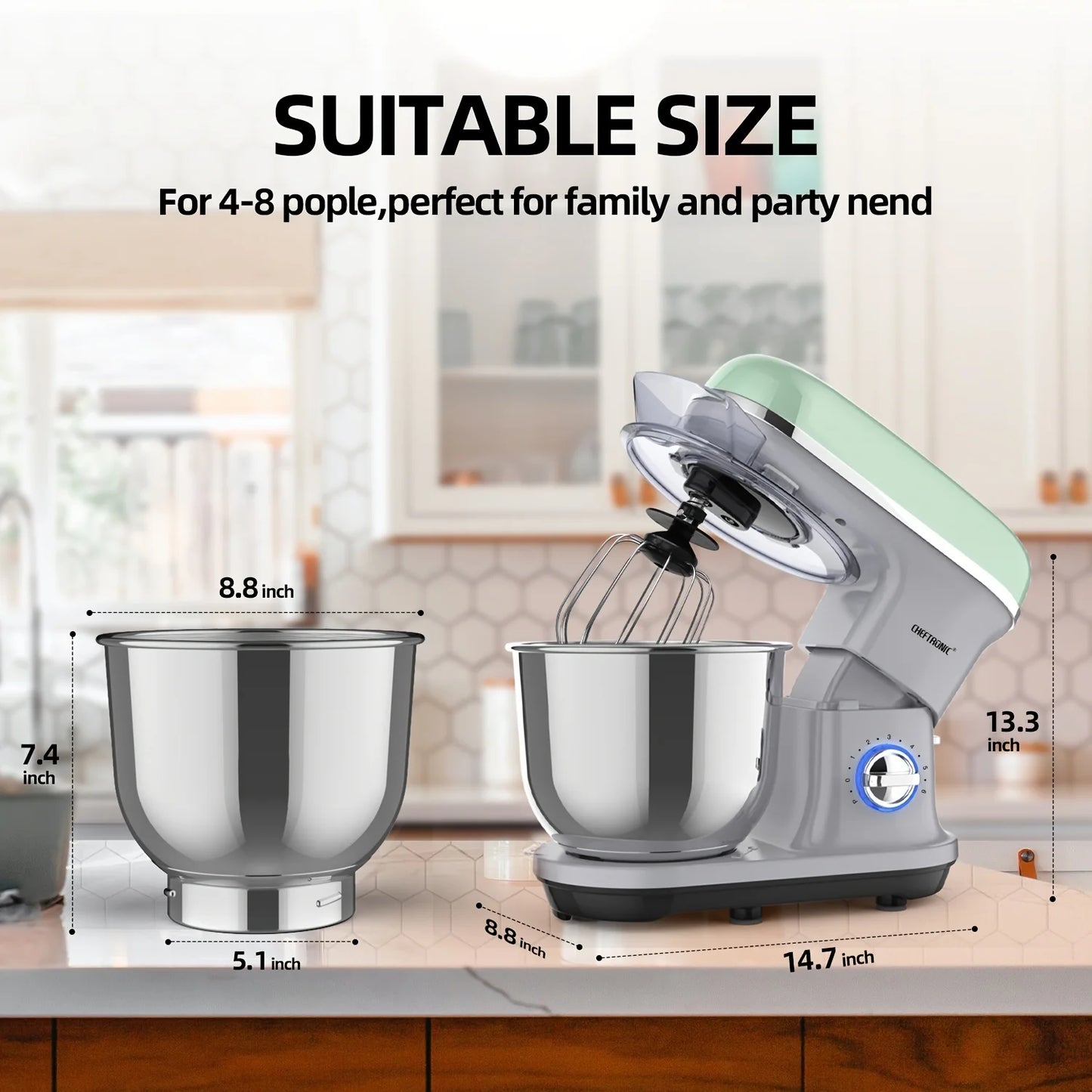 Stand Mixer, Electric Household Food Processor