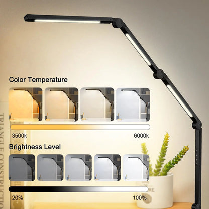 Flexible Desk Lamp with Clamp
