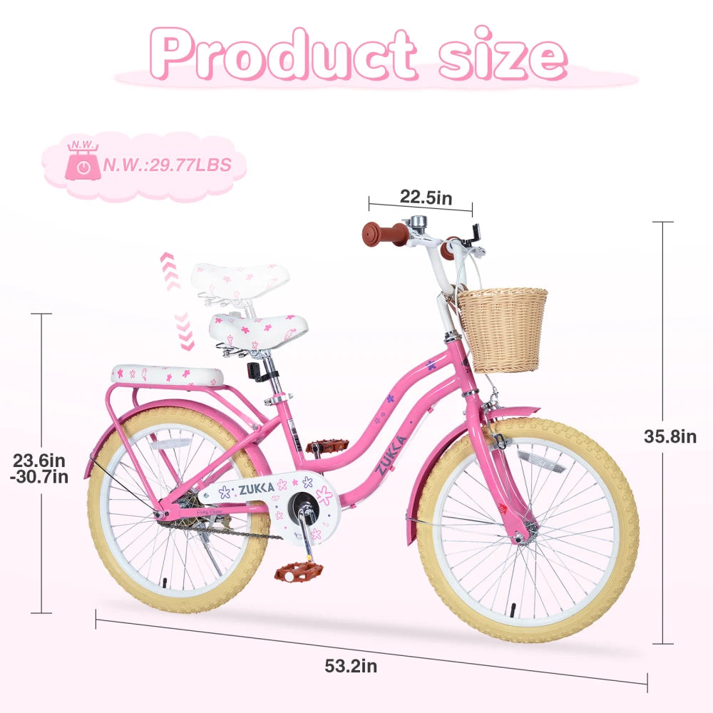 Girls' 20-inch Bike with Basket