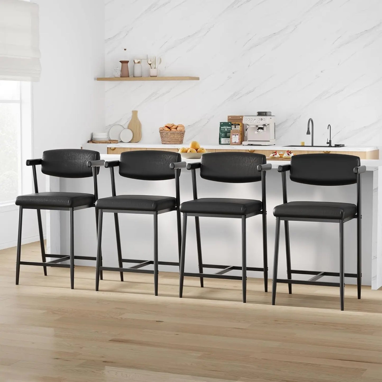2 PCS Modern Bar Stools