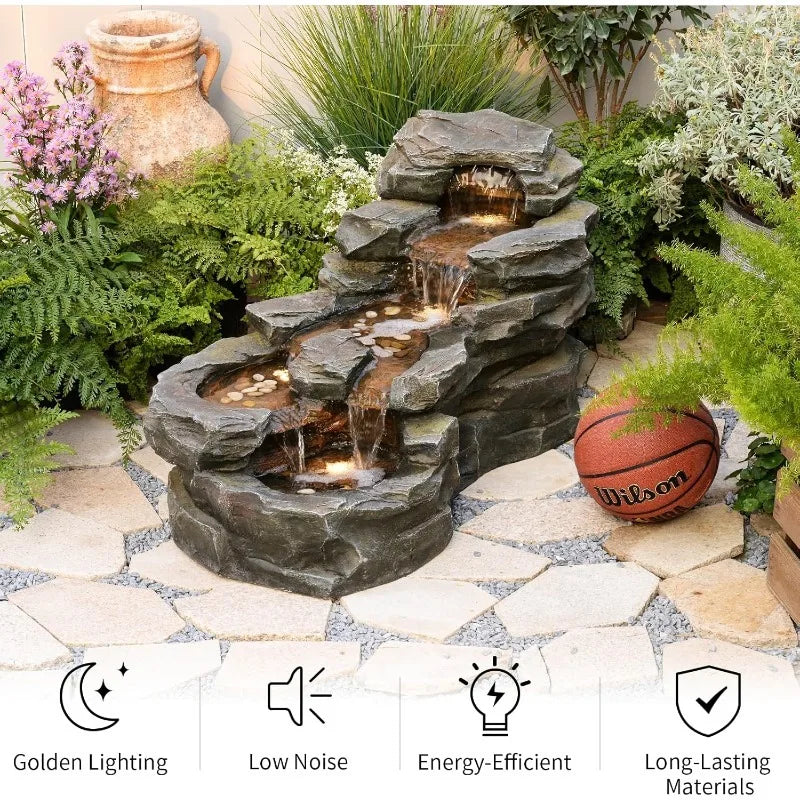 5-Tier Outdoor Water Fountain