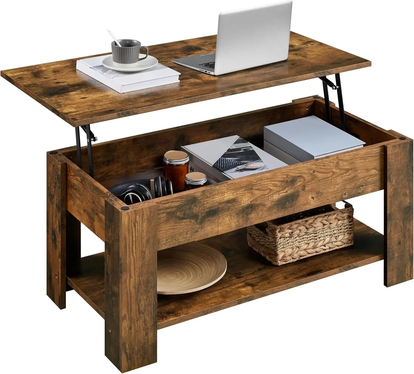 Lift Top Table with Hidden Storage