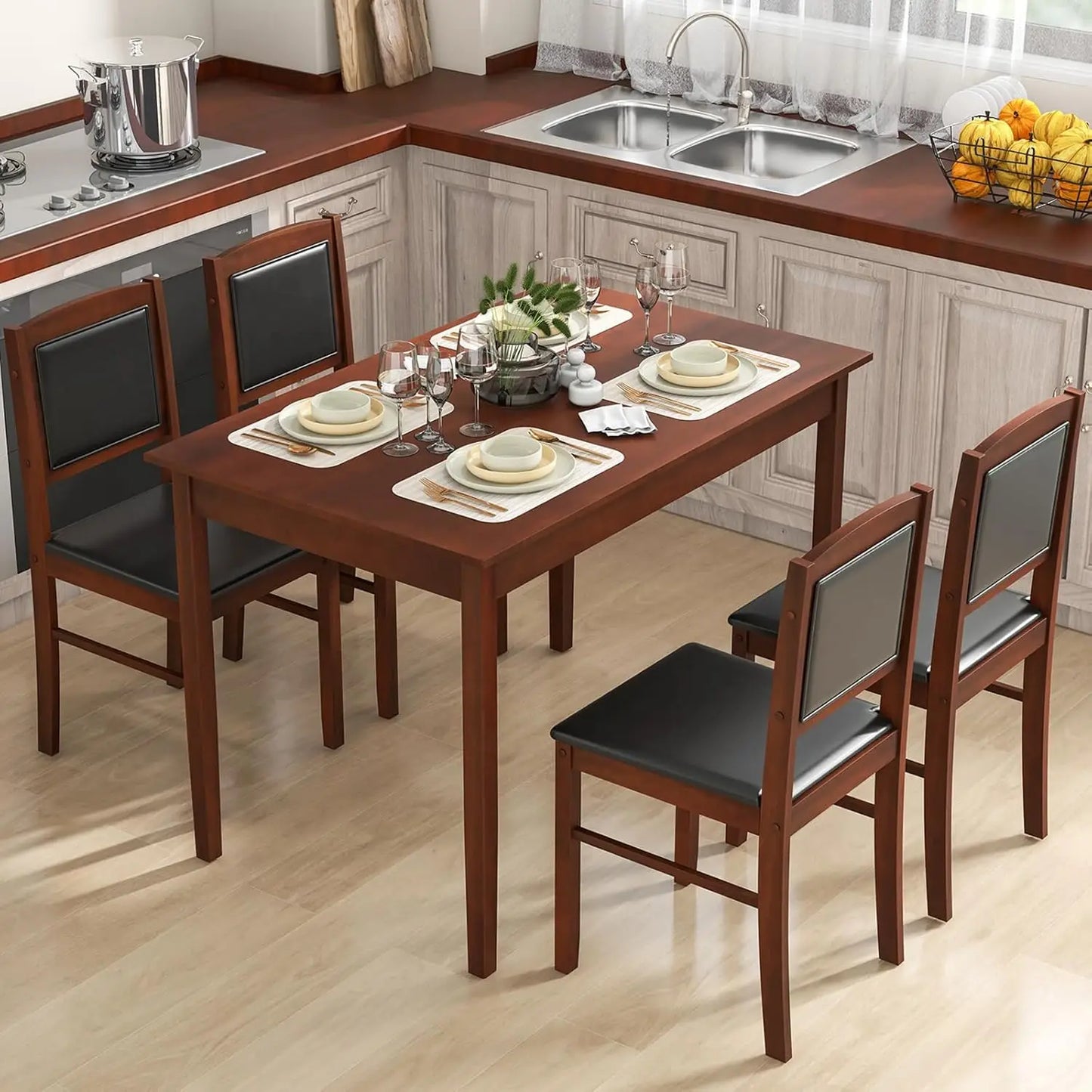 Farmhouse Solid Wood Dinette Set