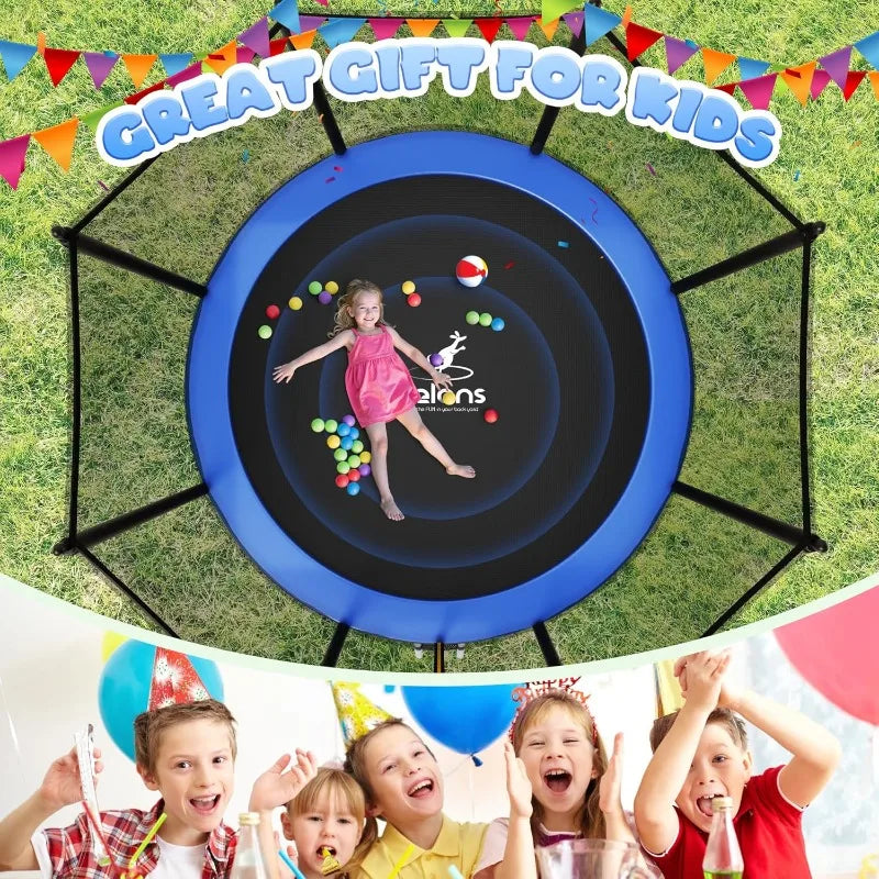 Outdoor Trampoline with Enclosure Net