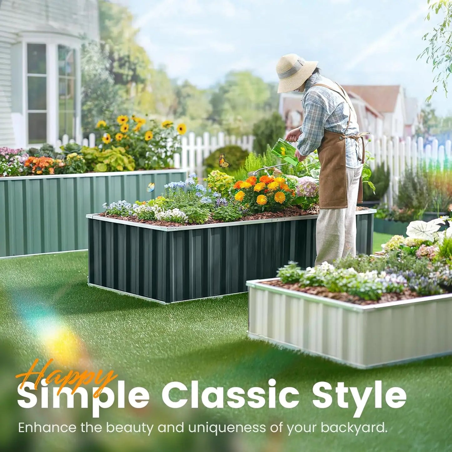 Galvanized Steel Raised Garden Bed