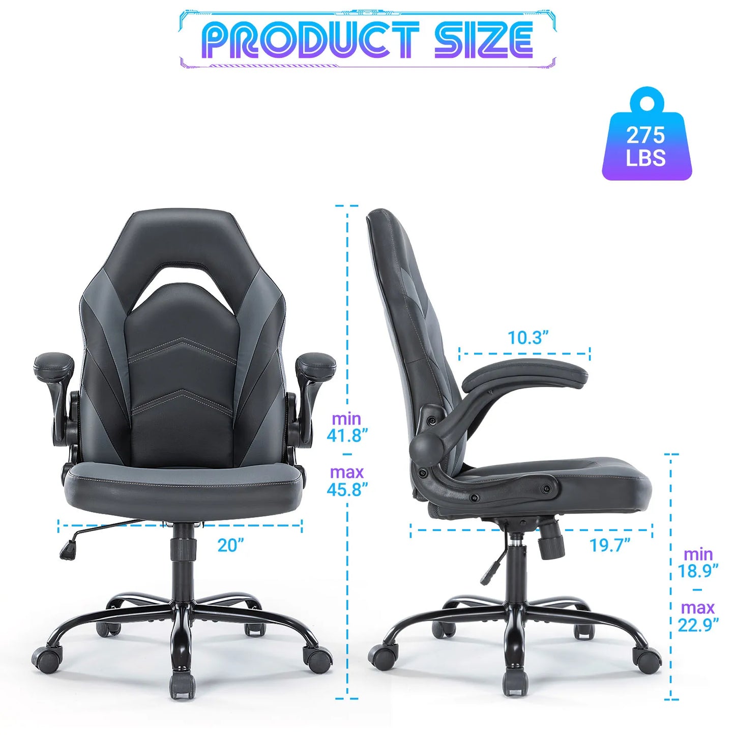 Leather Gaming Desk Chair