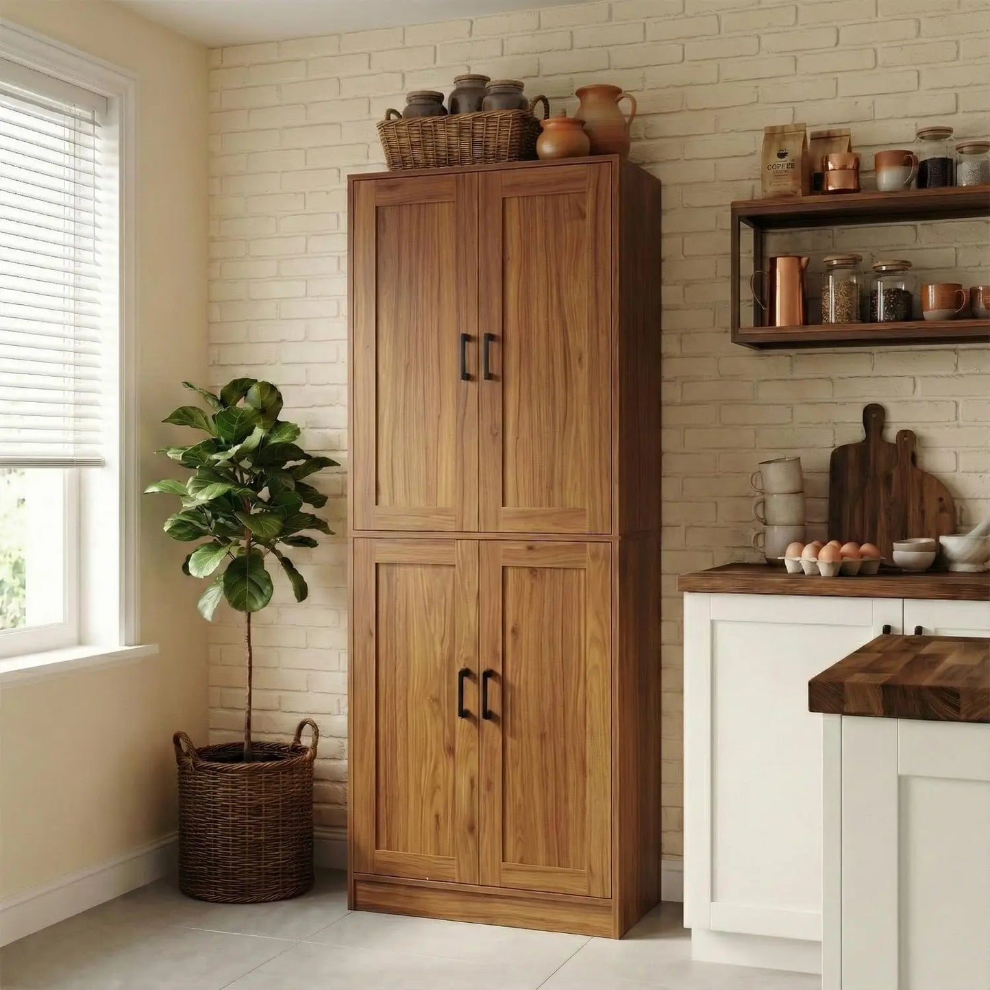 Freestanding Kitchen Pantry Cabinet