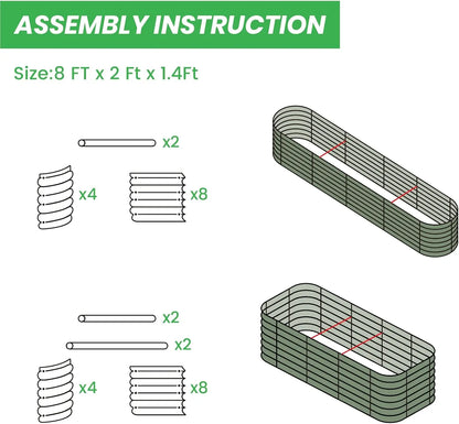 Metal Raised Garden Bed Kit