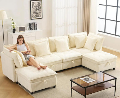 U-Shaped Oversized Sectional Couch