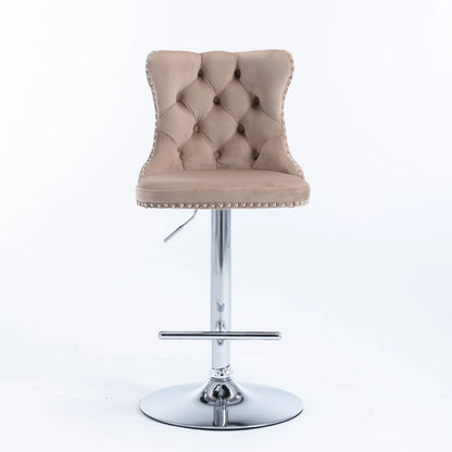 Swivel Velvet Bar Stools