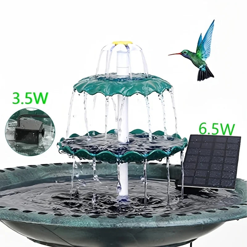 Solar Pump Bird Bath Fountain