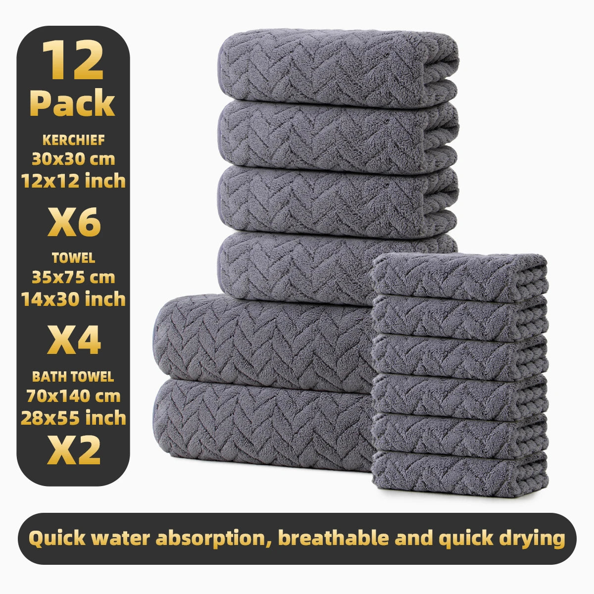 12‑Piece Towel Set