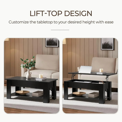 Lift Top Table with Hidden Storage