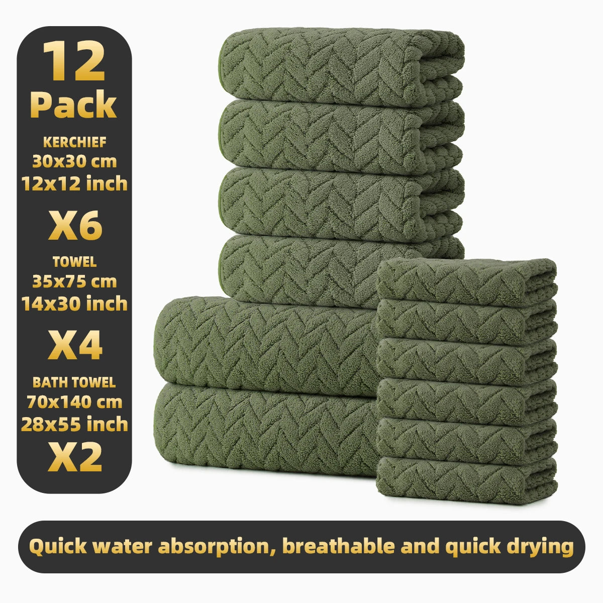 12‑Piece Towel Set