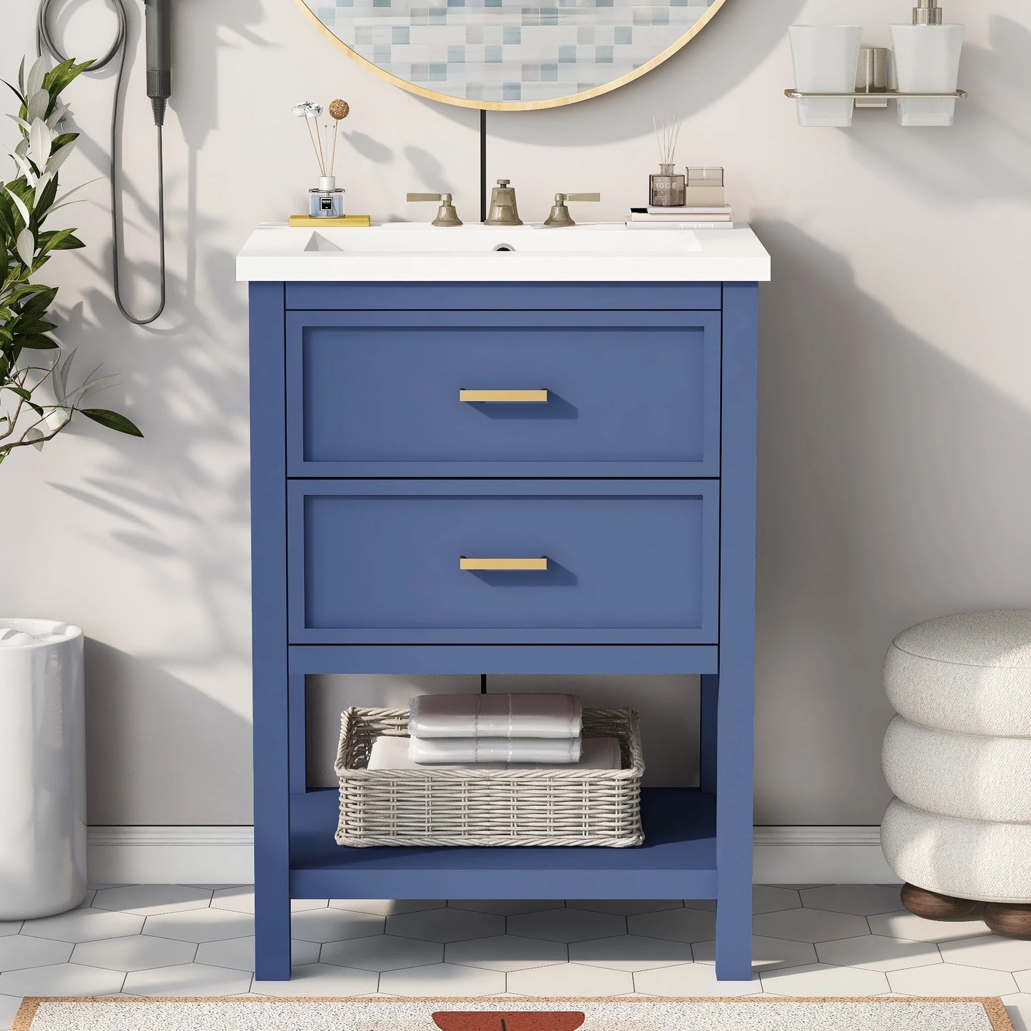 Bathroom Vanity with Top Sink