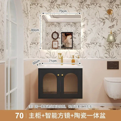 European Retro Washbasin Bathroom Vanity