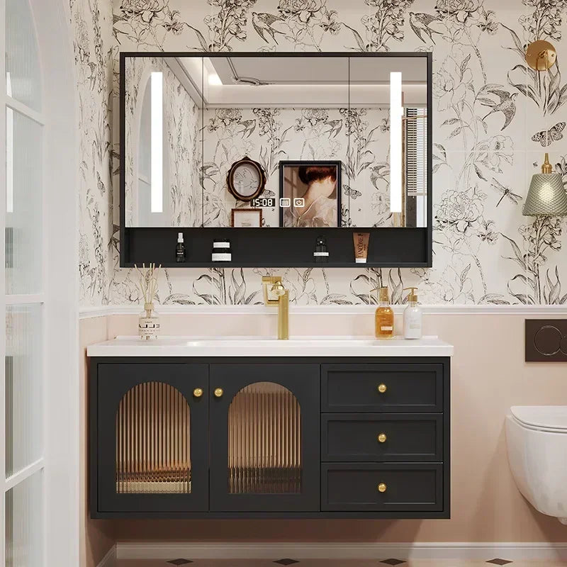 European Retro Washbasin Bathroom Vanity