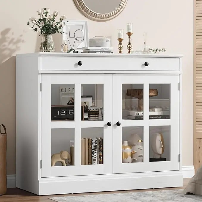 Oak Sideboard Buffet Cabinet