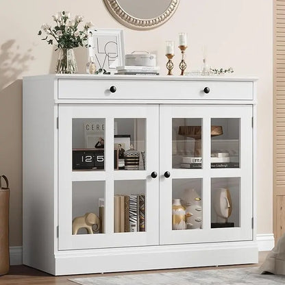 Oak Sideboard Buffet Cabinet