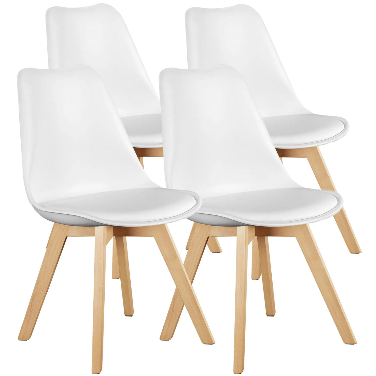 Leather Dining Chairs Set of 4