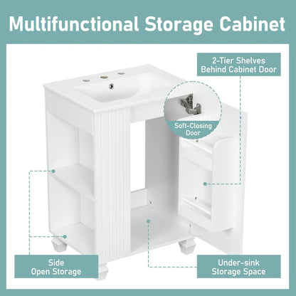 24" Bathroom Vanity with Sink