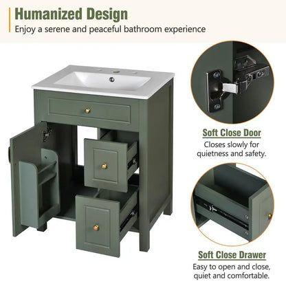 Bath Vanity w/ Ceramic Sink