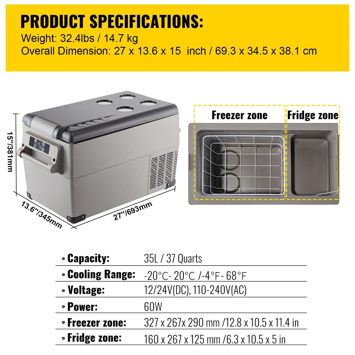 Mini Fridge Freezer
