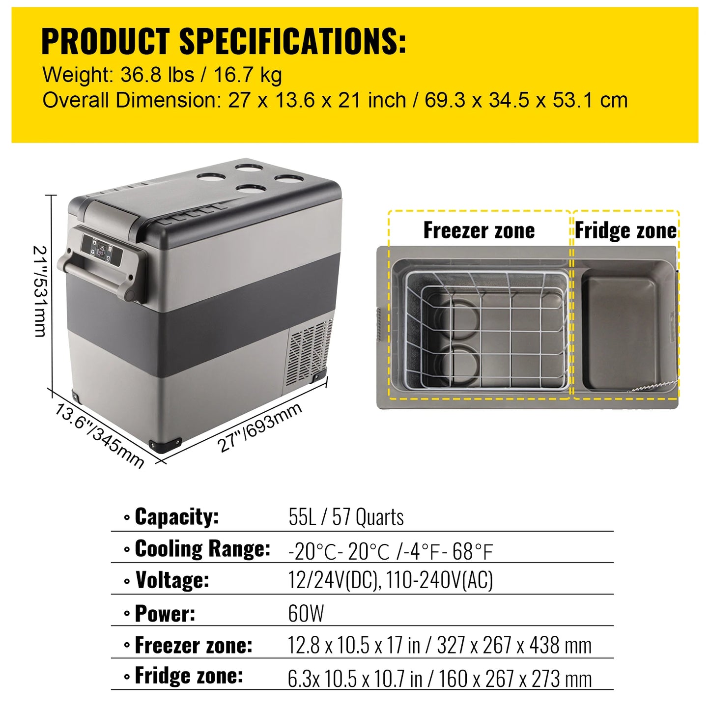 Mini Fridge Freezer