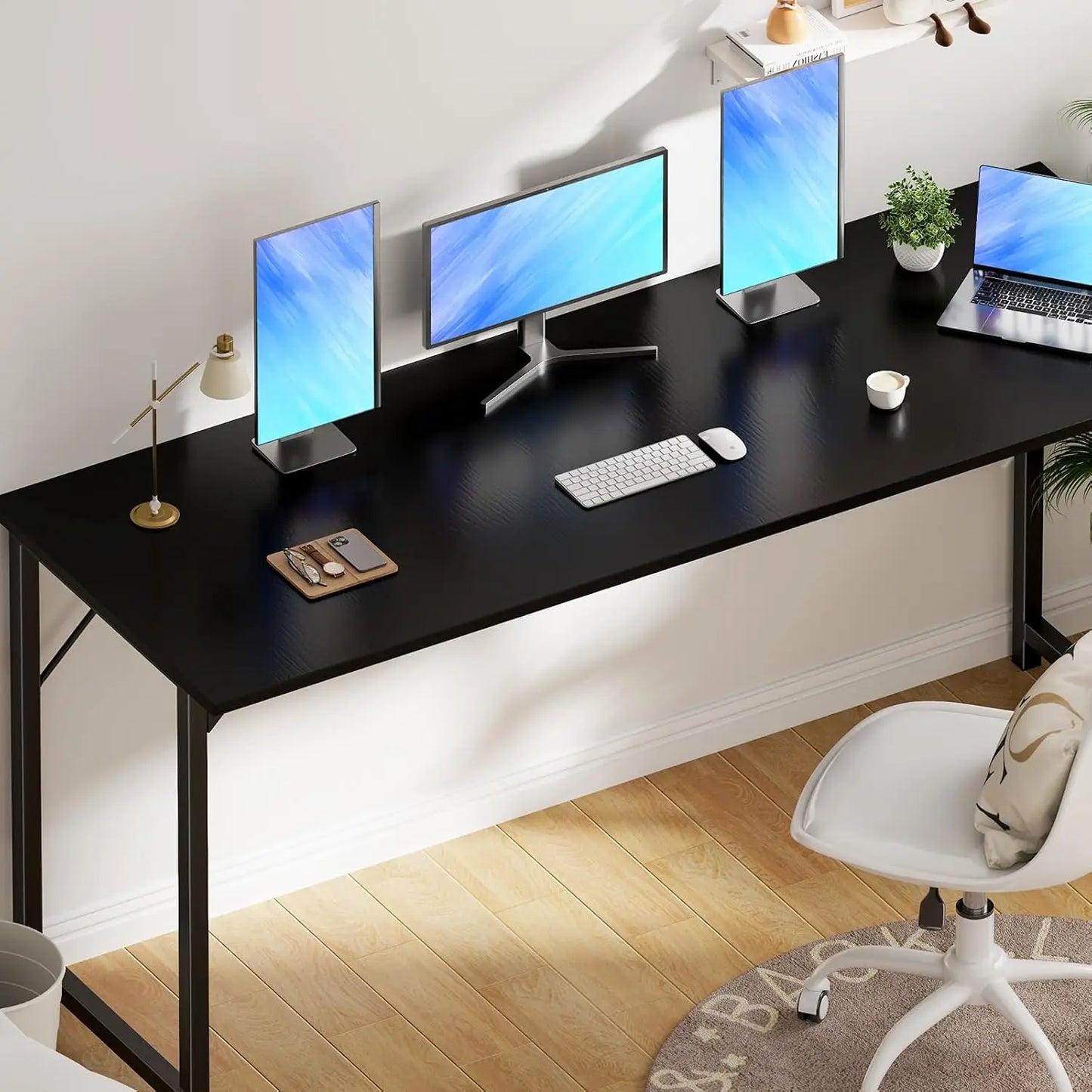 Desk with Storage Bag & Headphone Hook