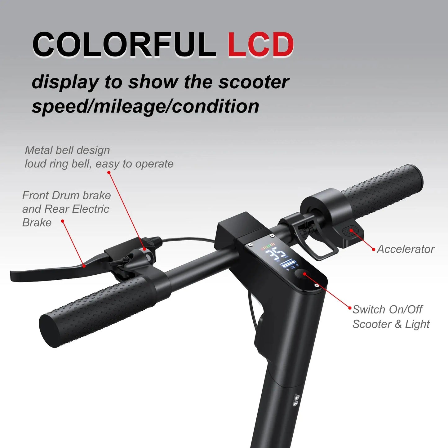 Adult  Smart Scooter, 28 miles Range