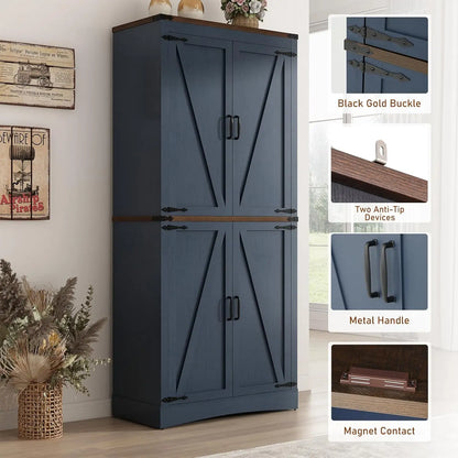 Tall Kitchen Pantry Storage Cabinet
