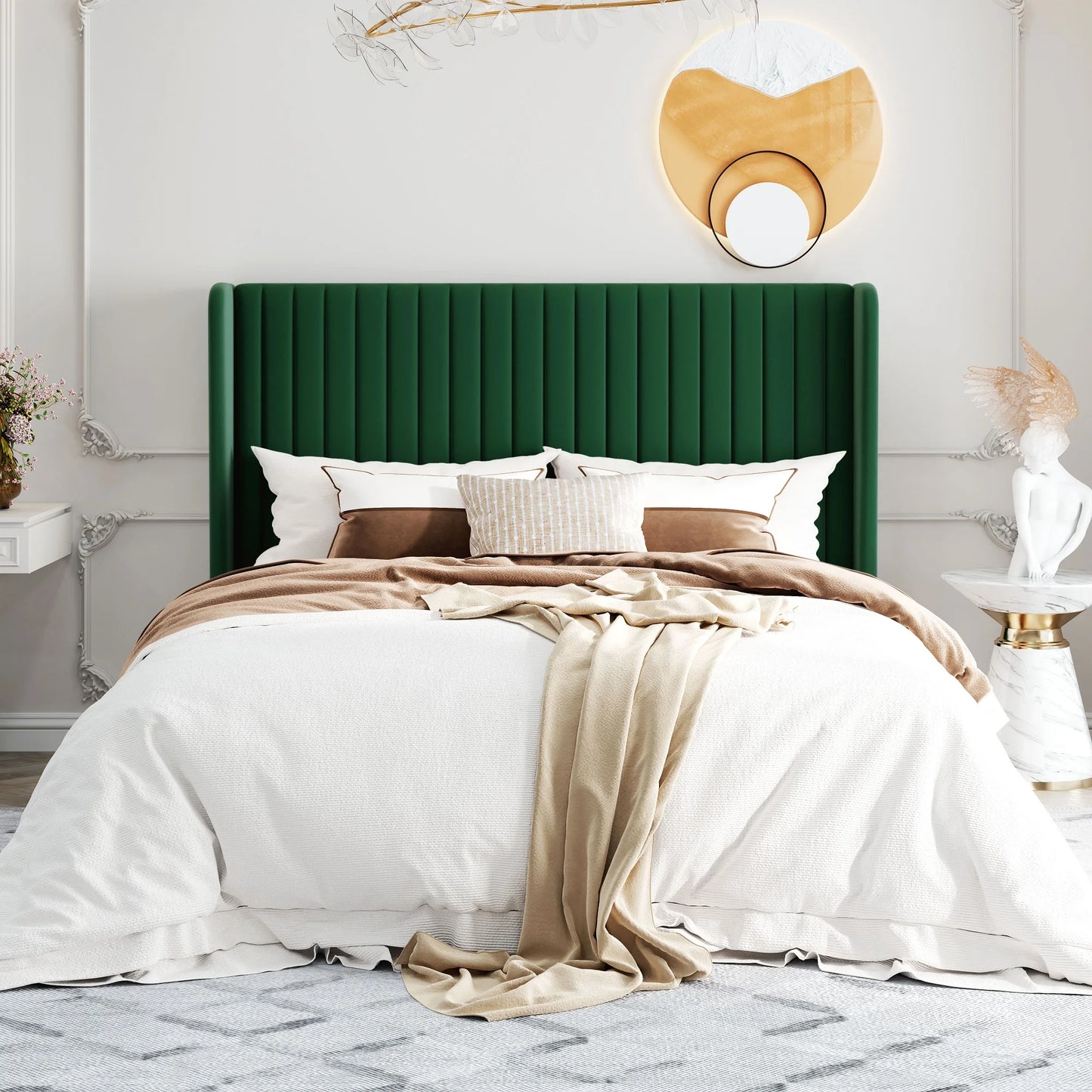 Velvet Upholstered Bed Frame