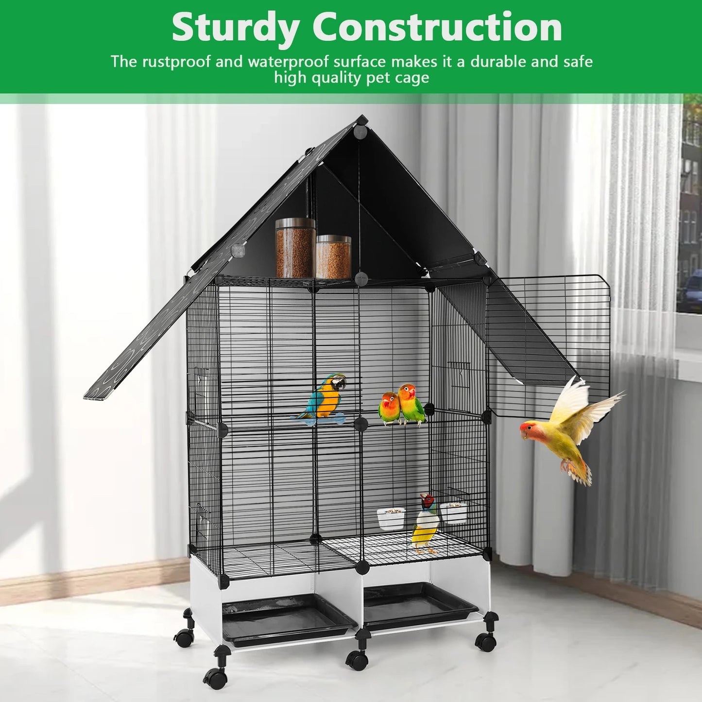 2 Tier Large Bird Cage