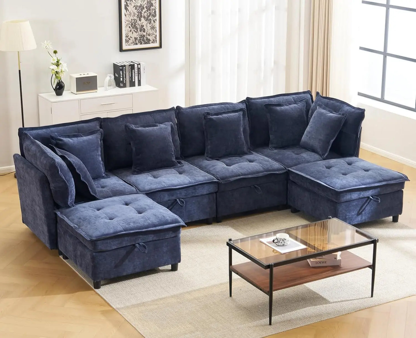 U-Shaped Oversized Sectional Couch