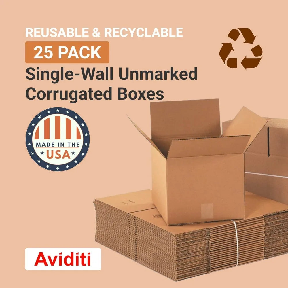 Shipping Boxes, 12 x 12 x 12, 25-Count