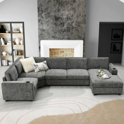 Modern U Shaped Cloud Couch Set
